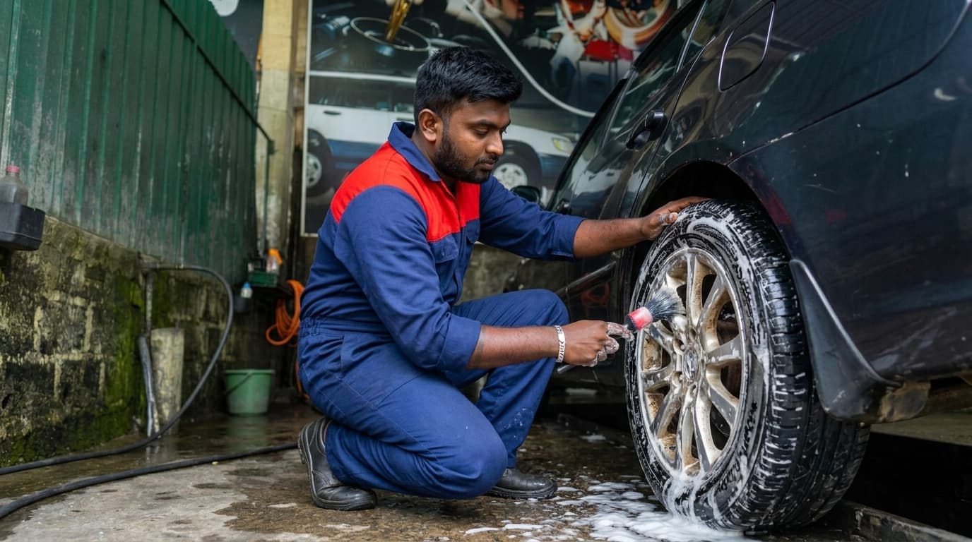 Alloy Wheel & Tire Deep Cleaning